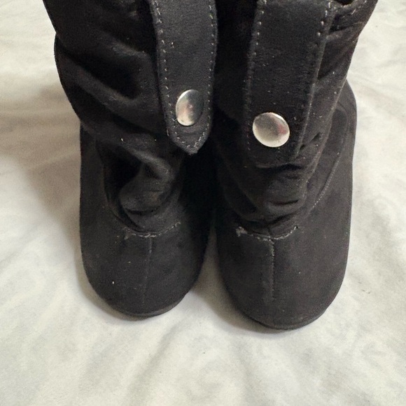 Black Suede Ankle Boots - Picture 8 of 10
